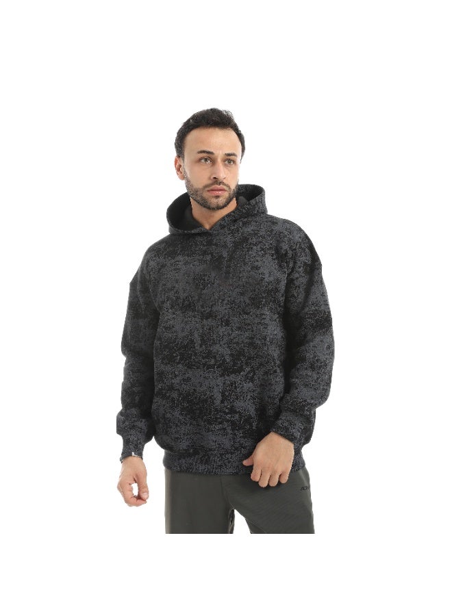 Defect Men's printed oversized hoodie - Image 3